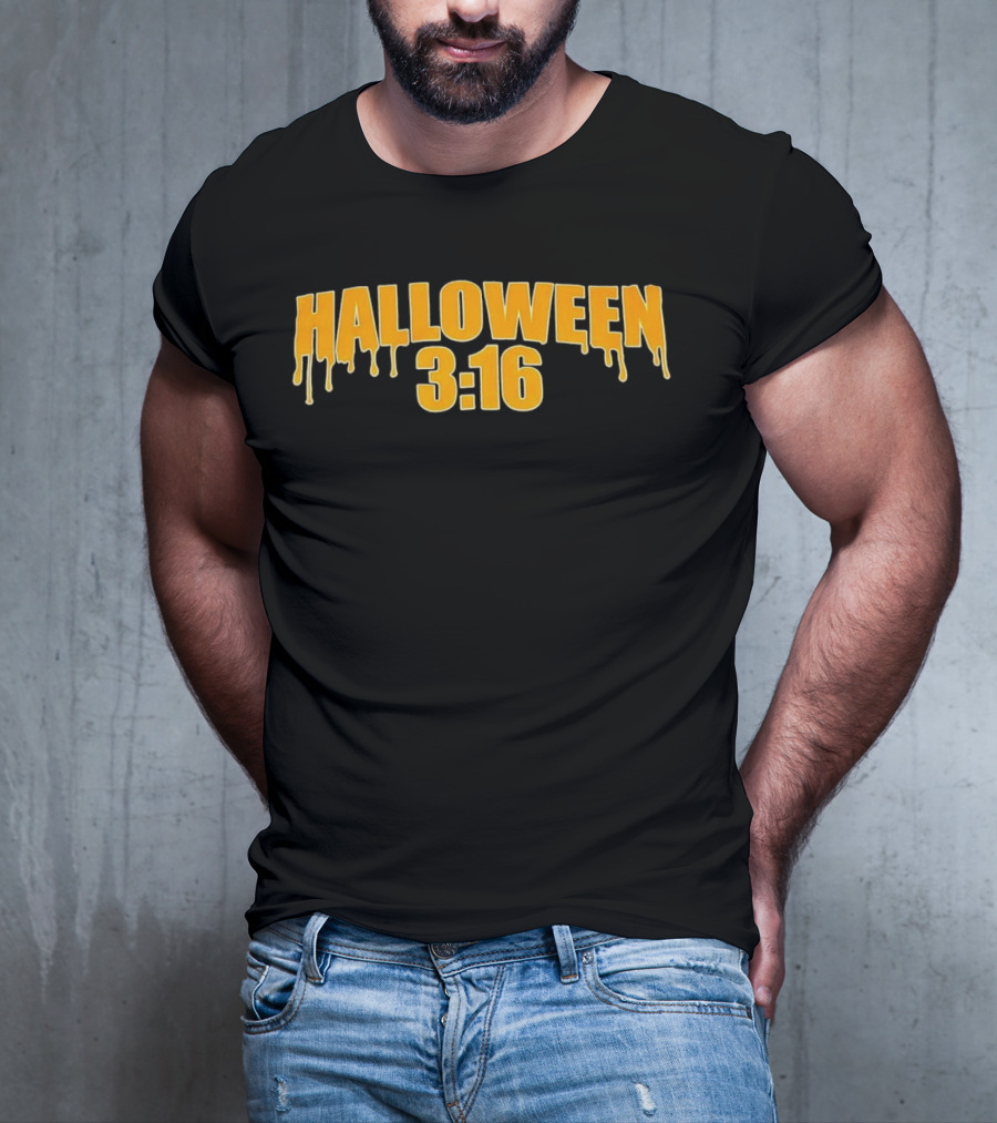 Halloween 3 16 Dripping Slime Font T-Shirt