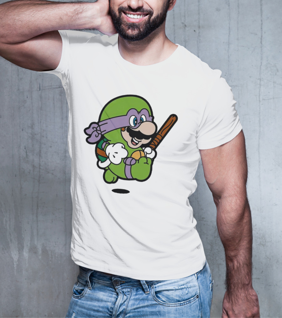 Mario Super Donny Bro Ninja Parody Character T-Shirt