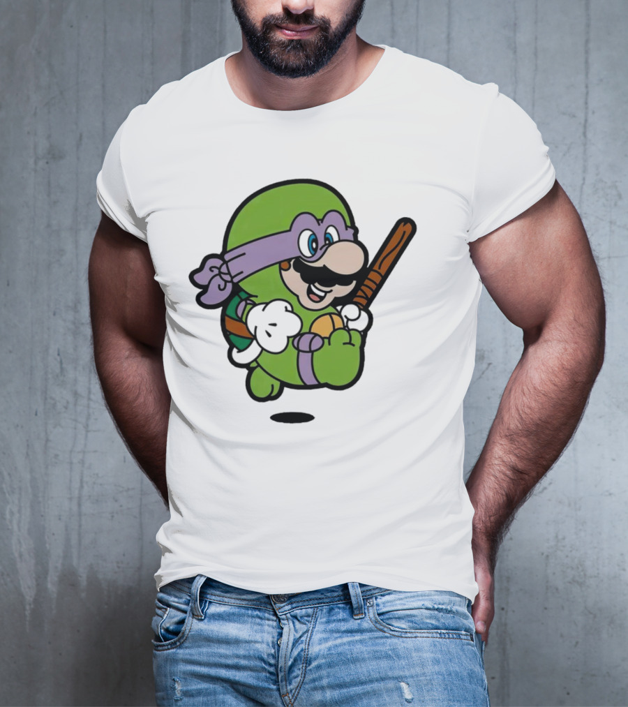 Mario Super Donny Bro Ninja Parody Character T-Shirt
