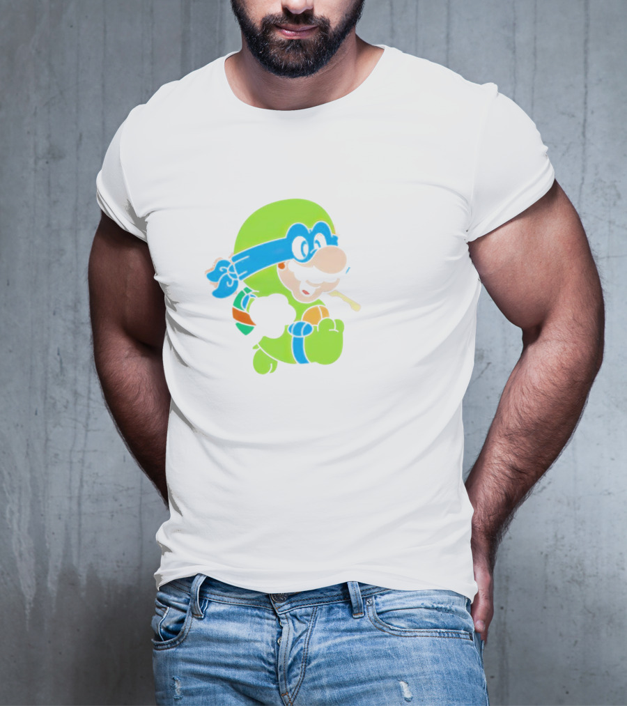 Super Mario Leo Bro Ninja Character T-Shirt