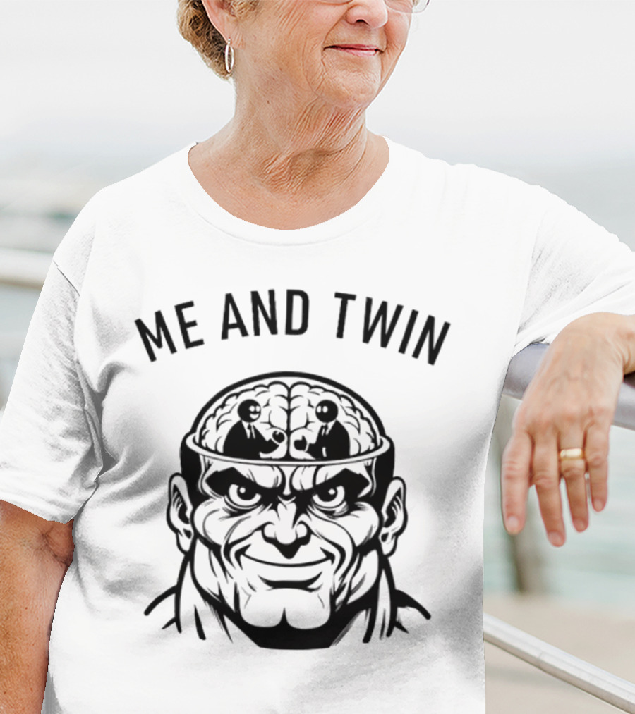 Me And Twin Sharing Mind Wrestling Brain T-Shirt