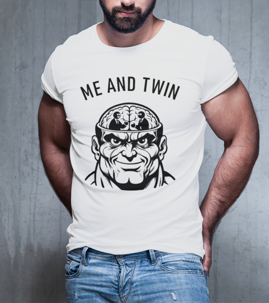 Me And Twin Sharing Mind Wrestling Brain T-Shirt