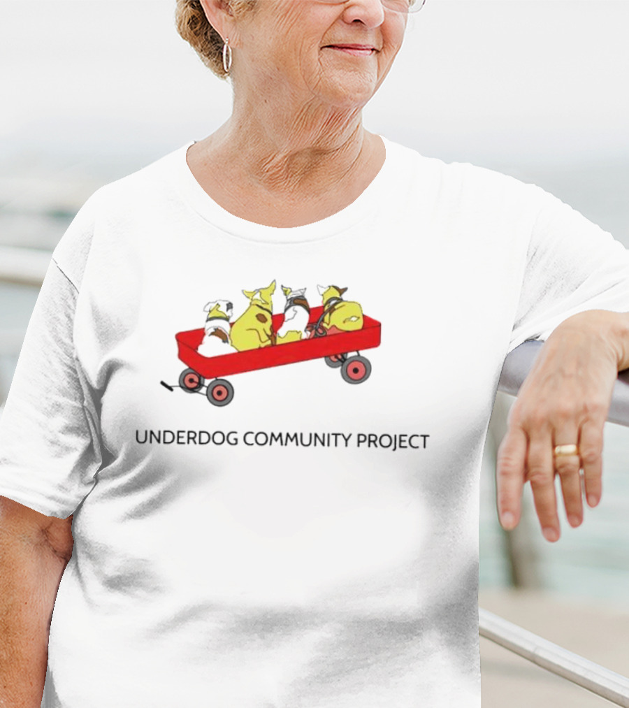 Underdog Community Project Yellow Dog Red Wagon T-Shirt