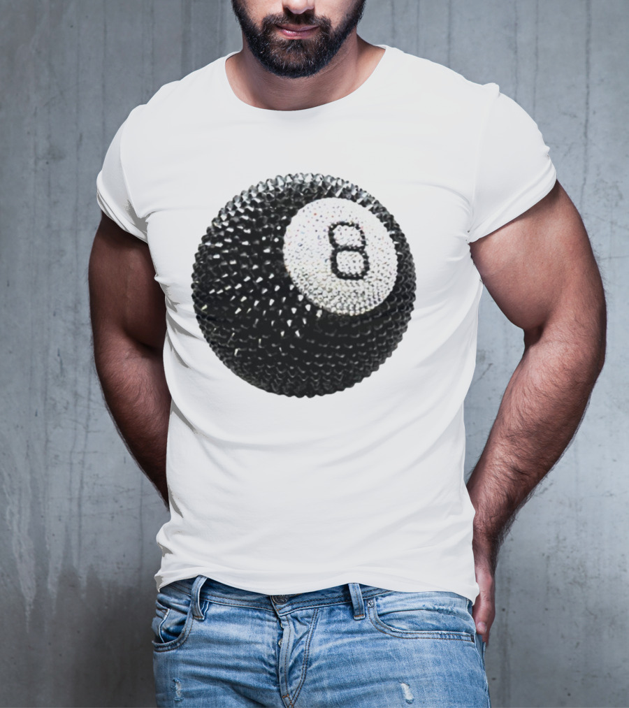 Lucky 8 Ball Crystal Sparkle Sphere T-Shirt