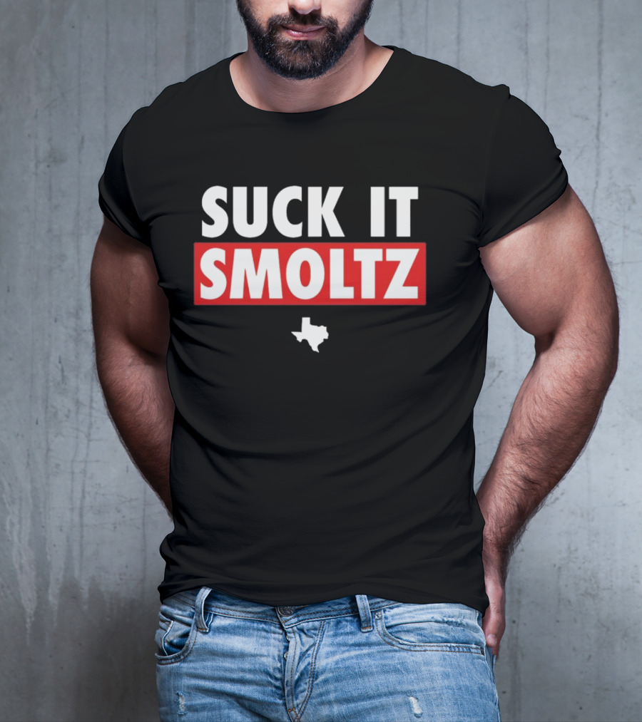 Suck It Smoltz Texas Map T-Shirt