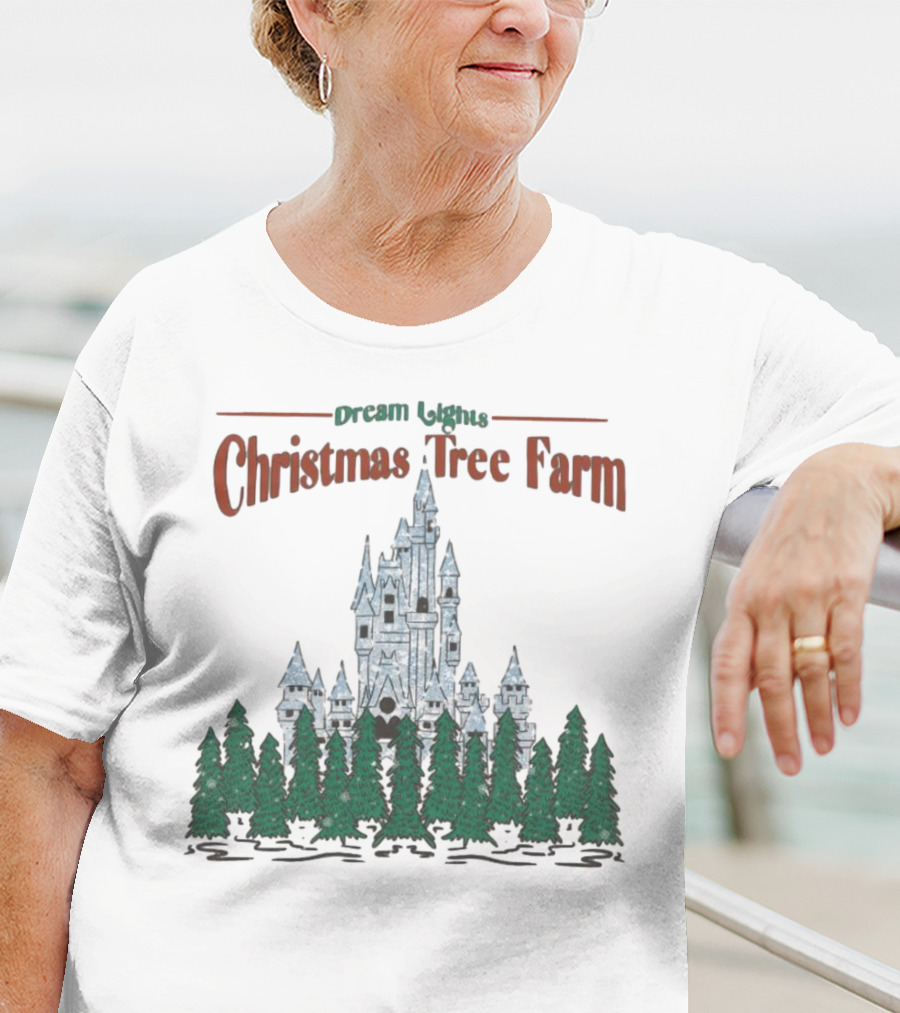 Dream Lights Christmas Tree Farm Castle T-Shirt