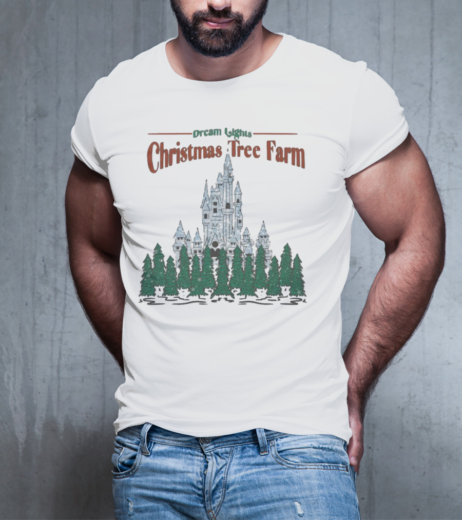 Dream Lights Christmas Tree Farm Castle T-Shirt