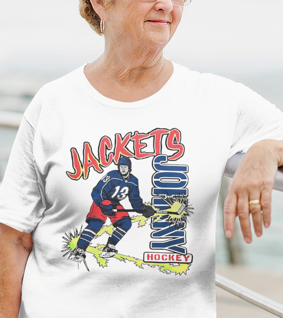 Jackets Johnny Gaudreau Hockey T-Shirt