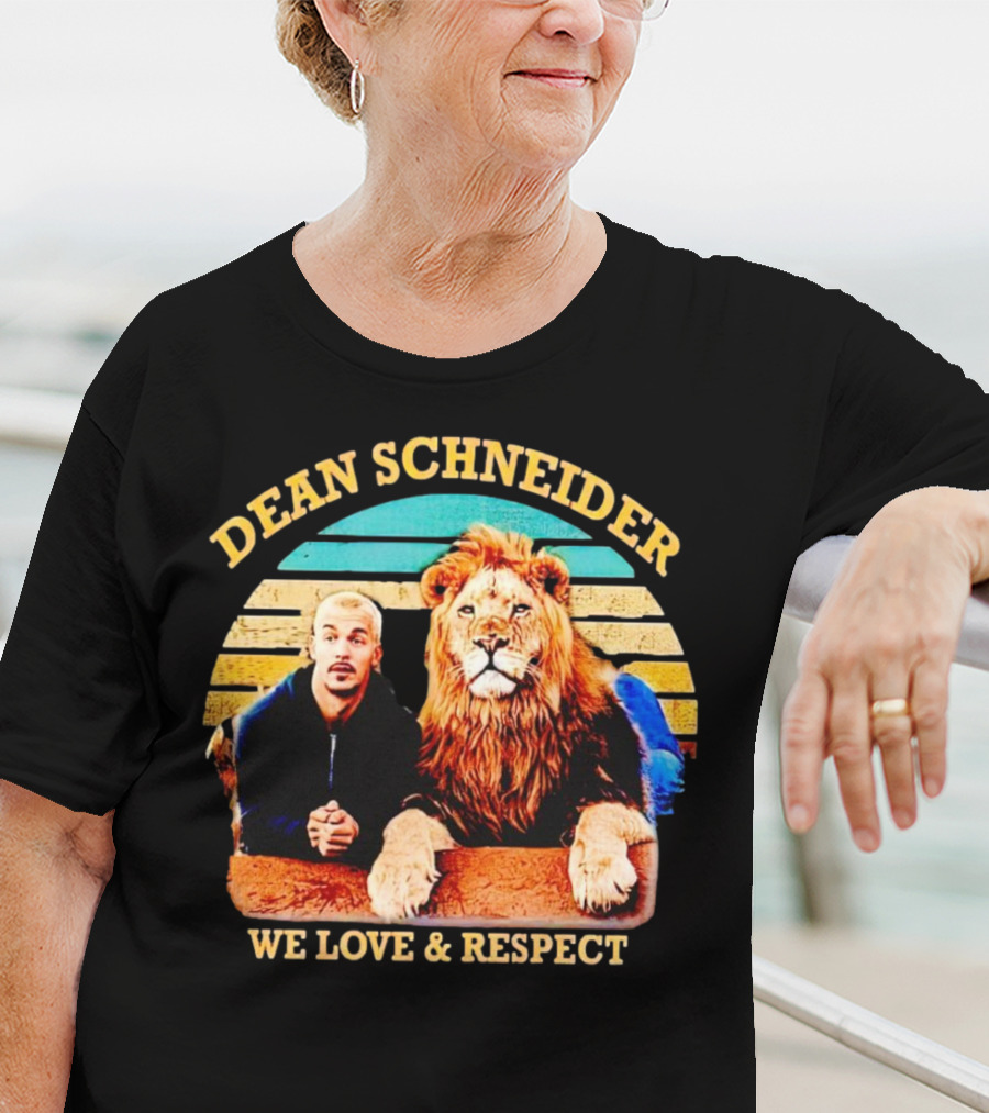 Dean Schneider We Love And Respect Lion T-Shirt