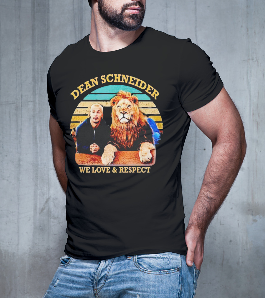 Dean Schneider We Love And Respect Lion T-Shirt