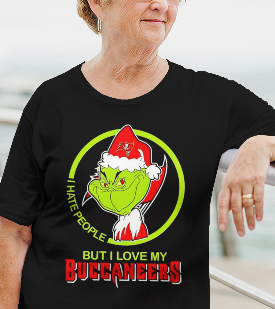 Grinch I Hate People But I Love My Buccaneers T-Shirt