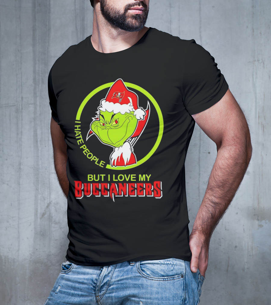 Grinch I Hate People But I Love My Buccaneers T-Shirt