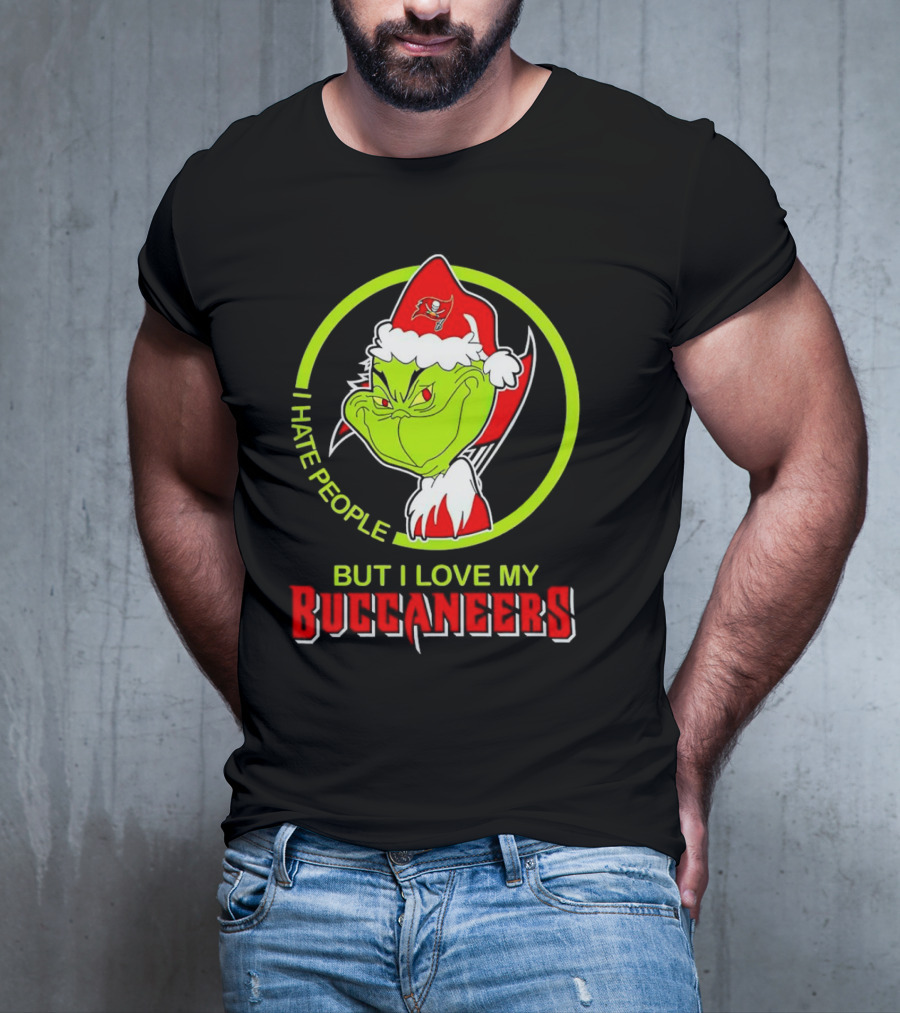 Grinch I Hate People But I Love My Buccaneers T-Shirt