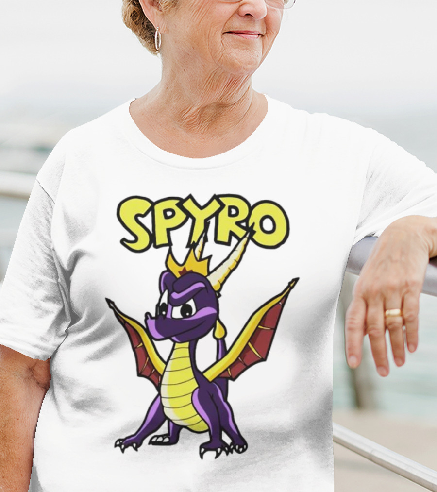 SPYRO The Dragon Hero With Crown And Wings T-Shirt