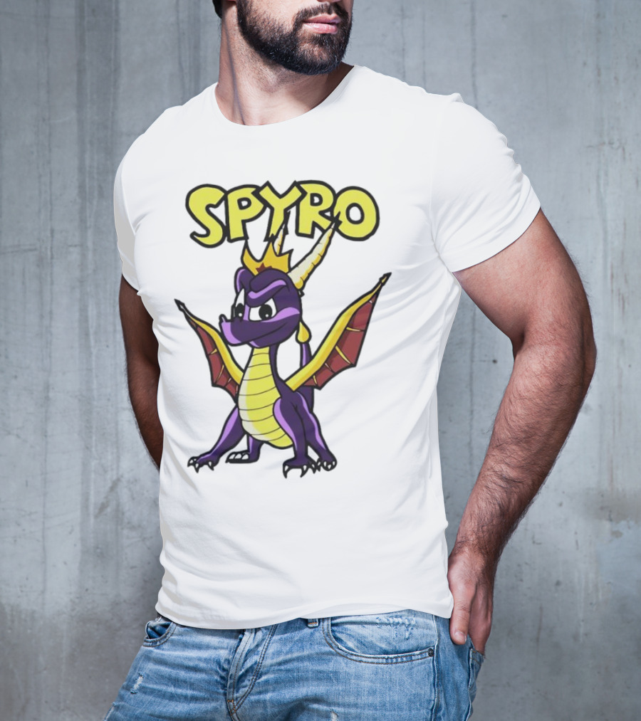 SPYRO The Dragon Hero With Crown And Wings T-Shirt