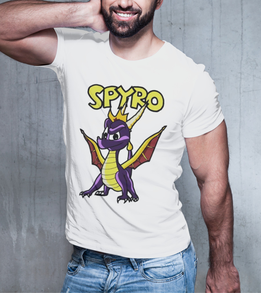SPYRO The Dragon Hero With Crown And Wings T-Shirt