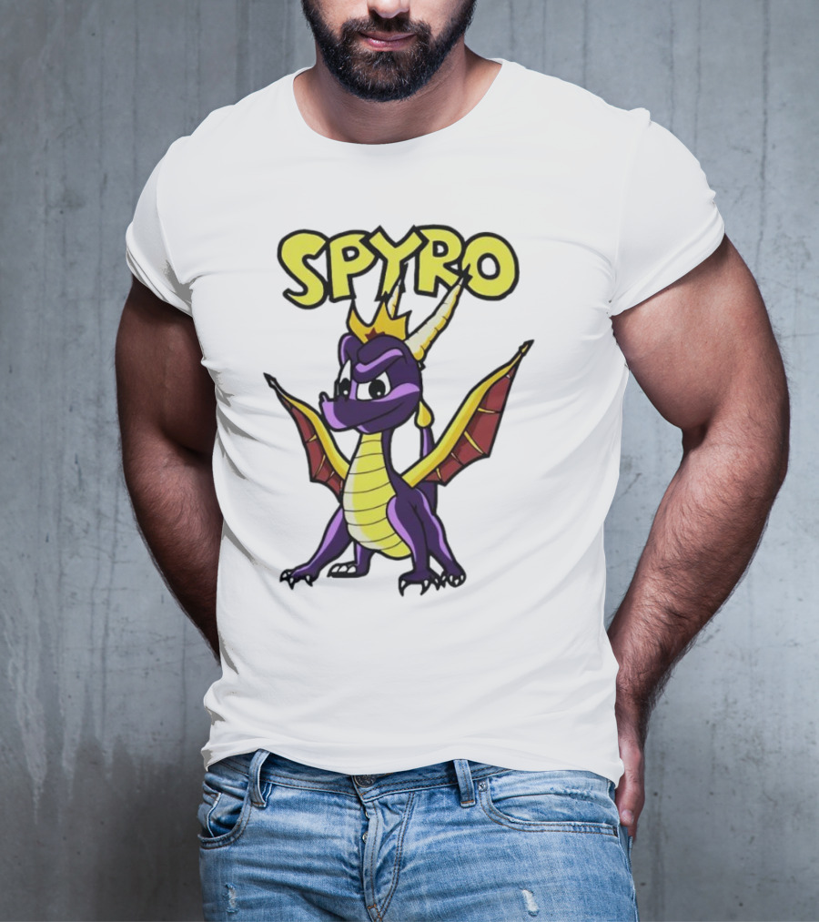 SPYRO The Dragon Hero With Crown And Wings T-Shirt