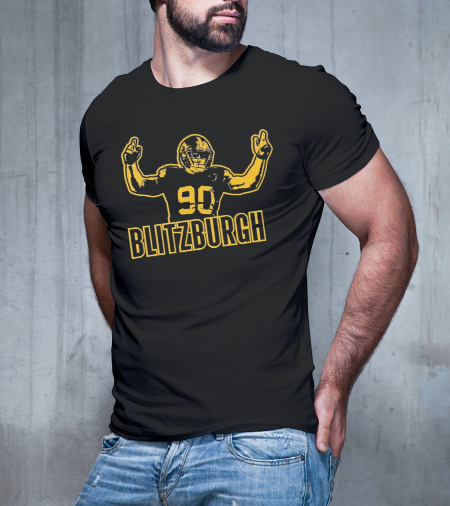 Trent Jordan Watt 90 Blitzburgh Pittsburgh Steelers T-Shirt