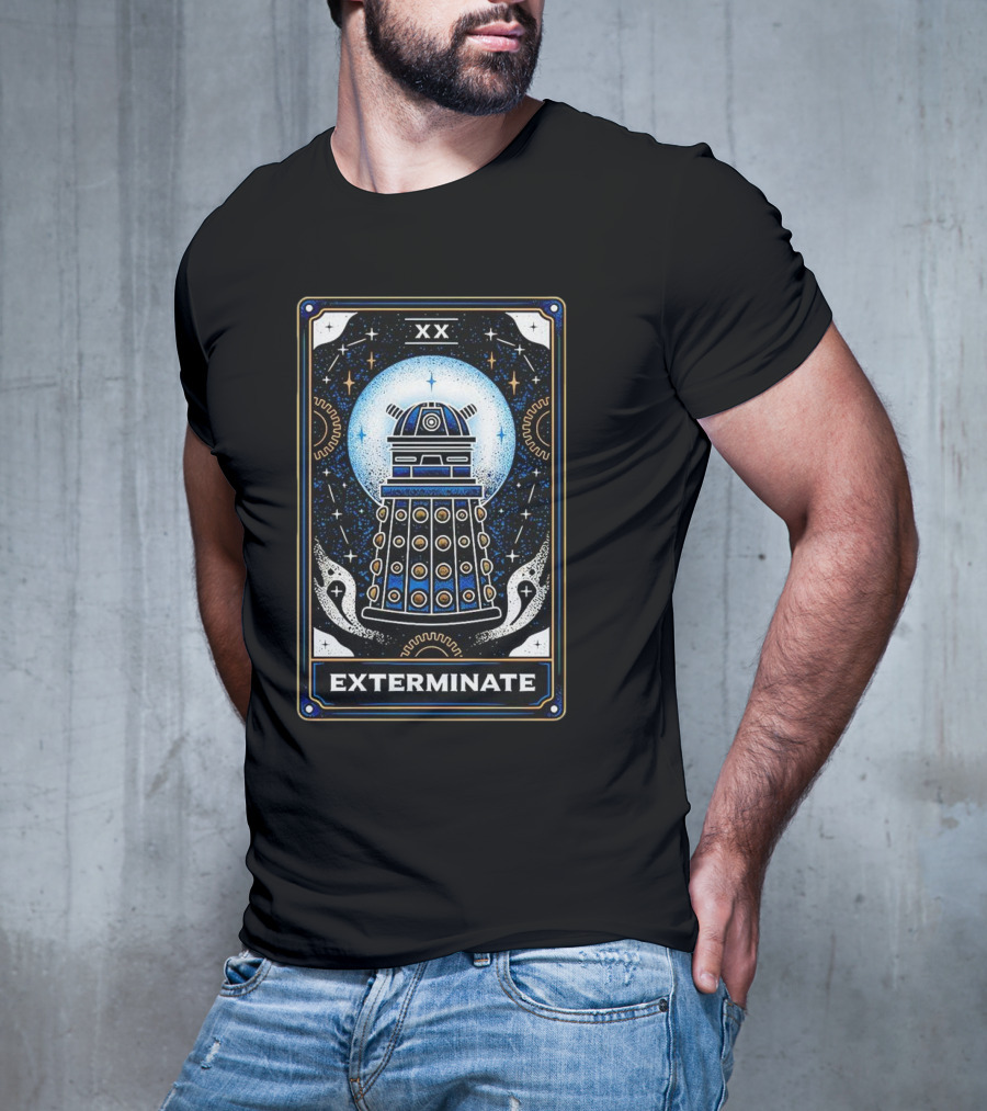 Exterminate Dalek Tarot Card Doctor Who XX T-Shirt