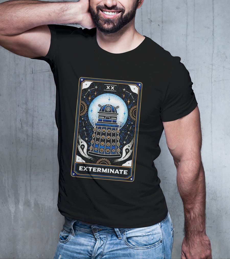 Exterminate Dalek Tarot Card Doctor Who XX T-Shirt