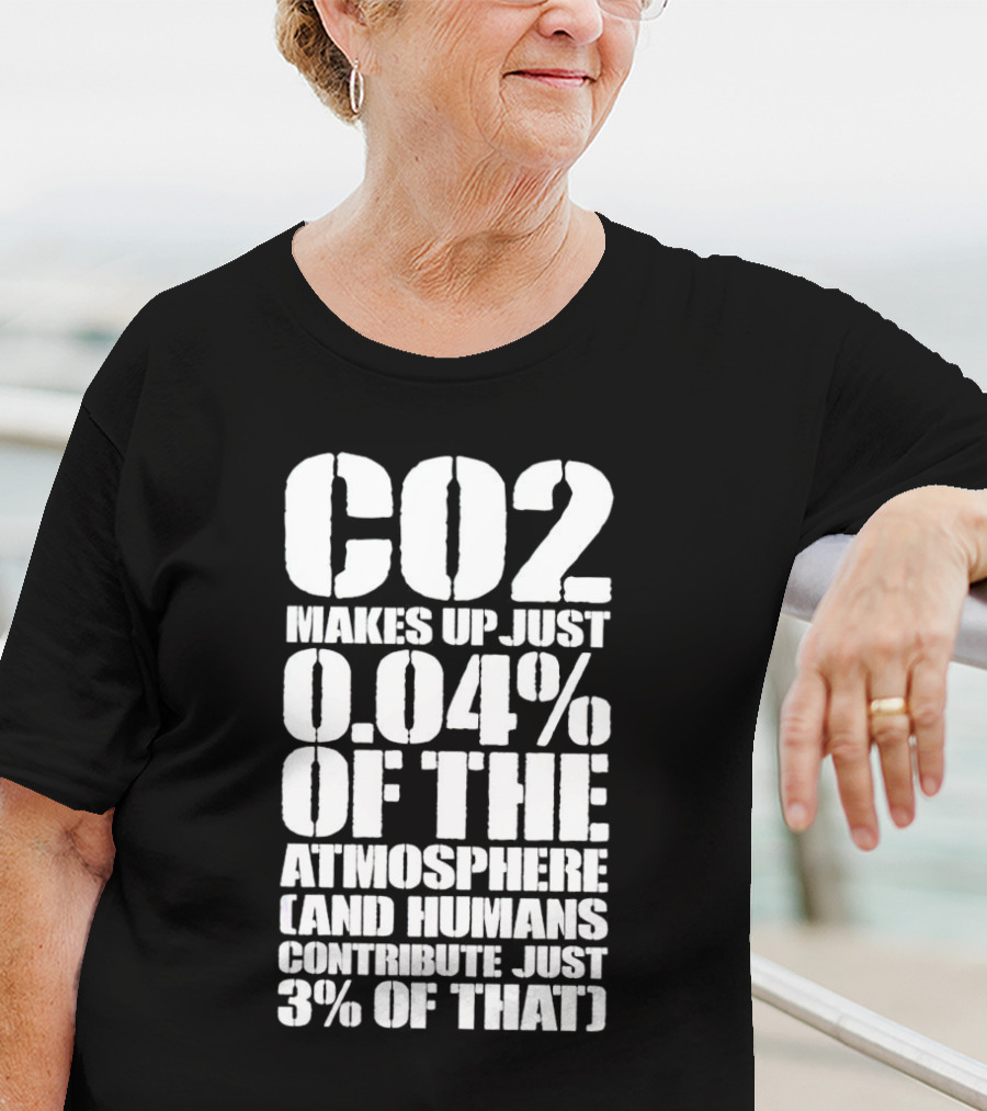 CO2 Makes Up Just 0.04% Of The Atmosphere And Humans Contribute Just 3% Of That T-Shirt