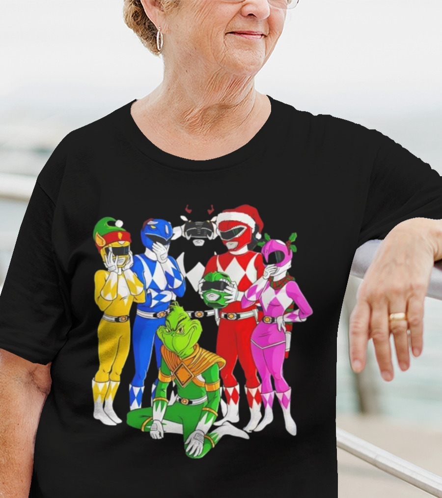 Grinch Rangers Christmas Power T-Shirt