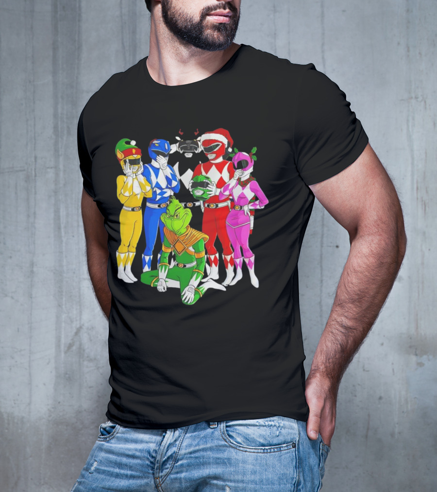 Grinch Rangers Christmas Power T-Shirt