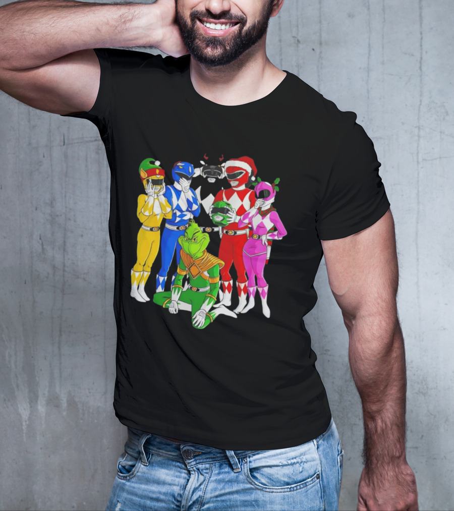 Grinch Rangers Christmas Power T-Shirt