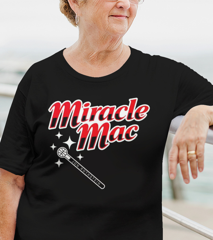 Miracle Mac Jon Rothstein Basketball Microphone Stars T-Shirt