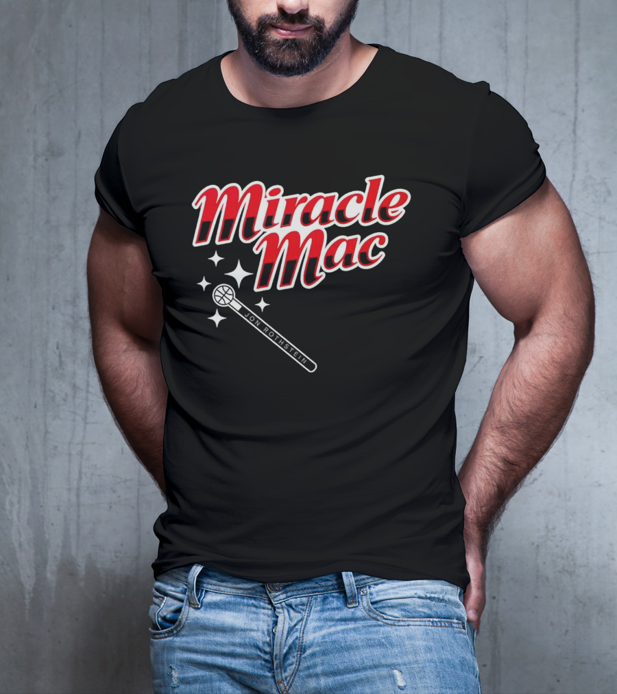 Miracle Mac Jon Rothstein Basketball Microphone Stars T-Shirt