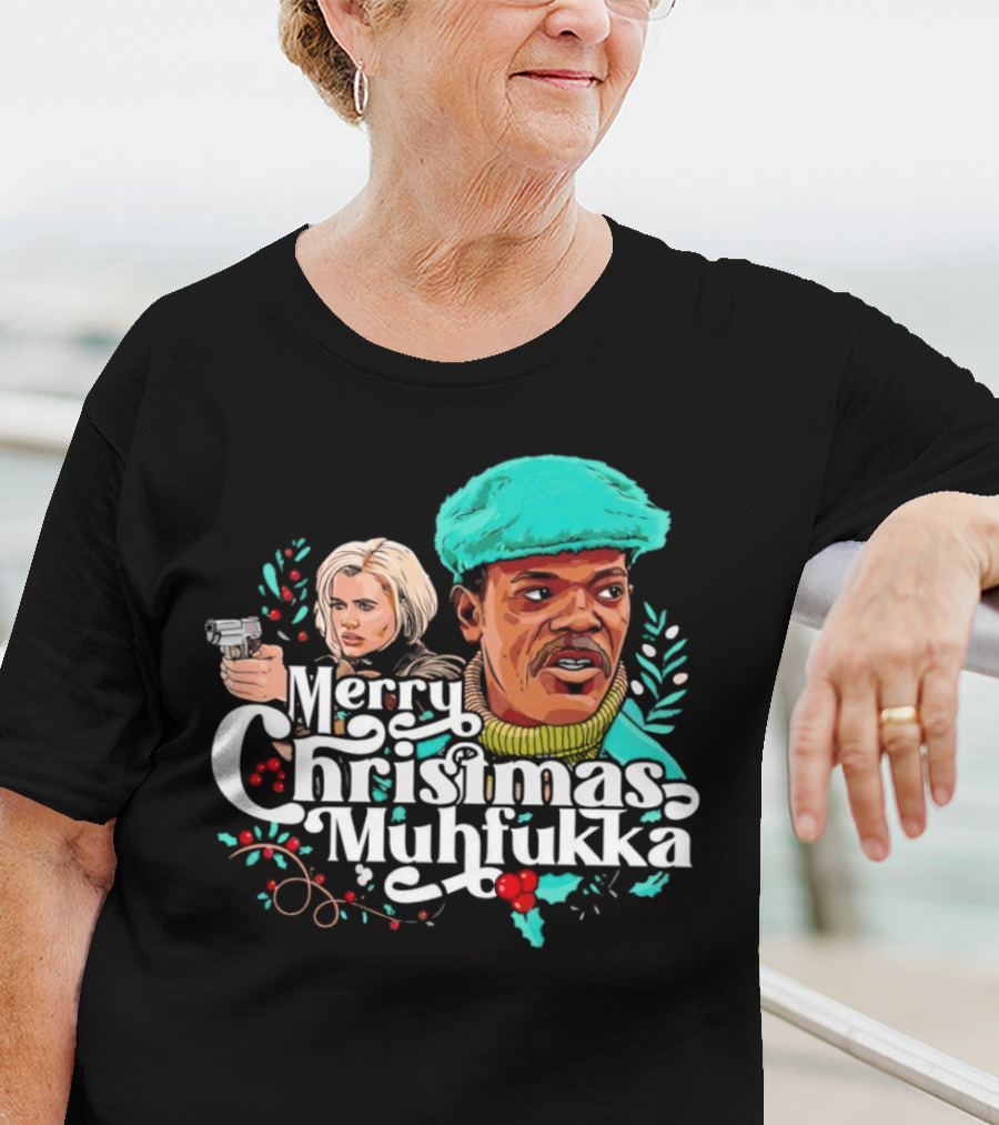 Merry Christmas Muhfukka Movie Character Holiday T-Shirt
