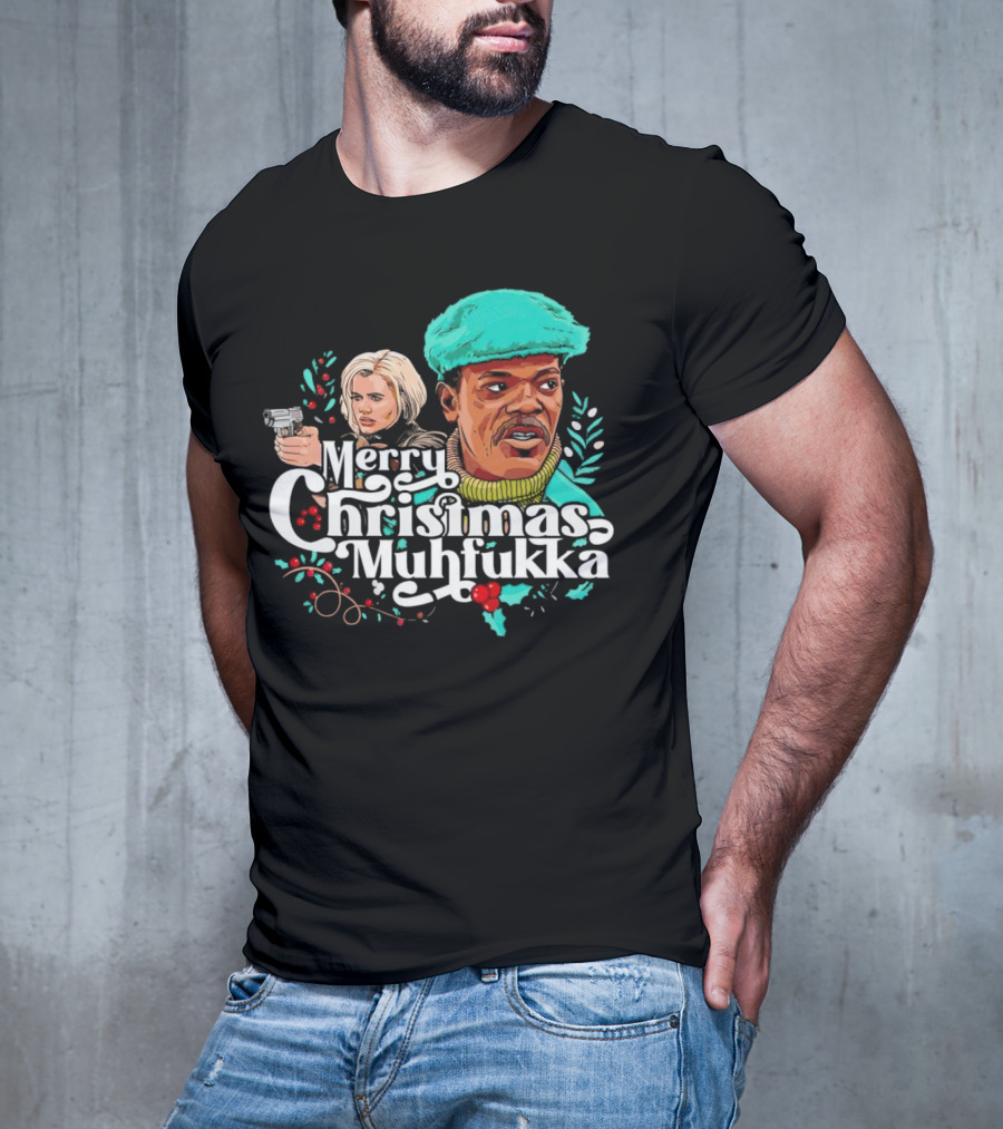 Merry Christmas Muhfukka Movie Character Holiday T-Shirt