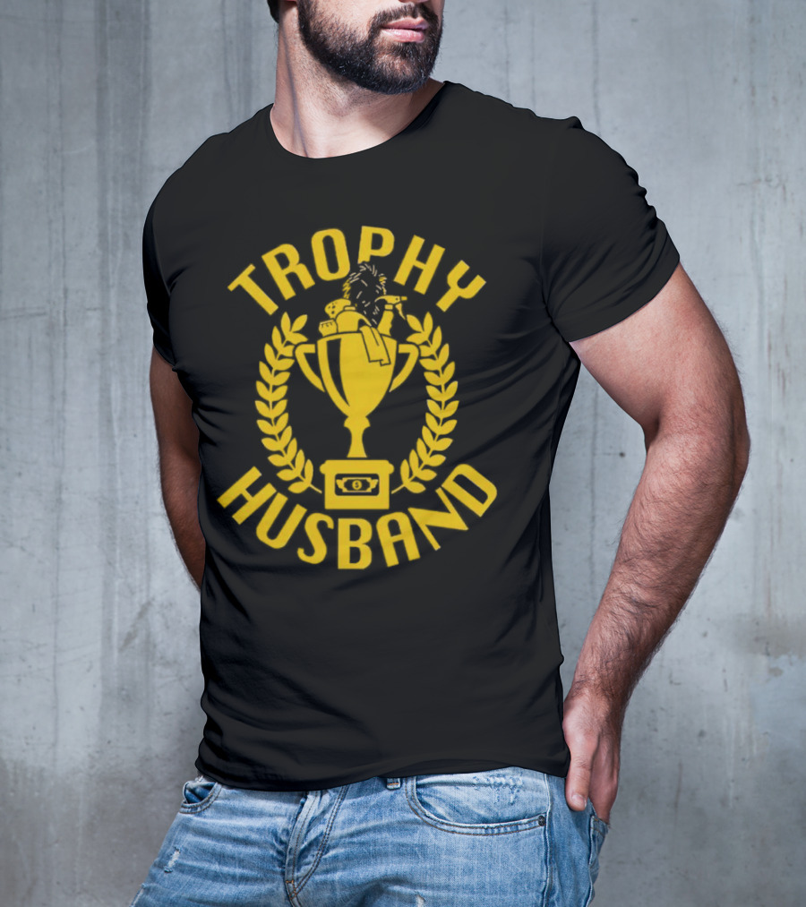 Trophy Husband Laurel Cup With Hat And Beer T-Shirt