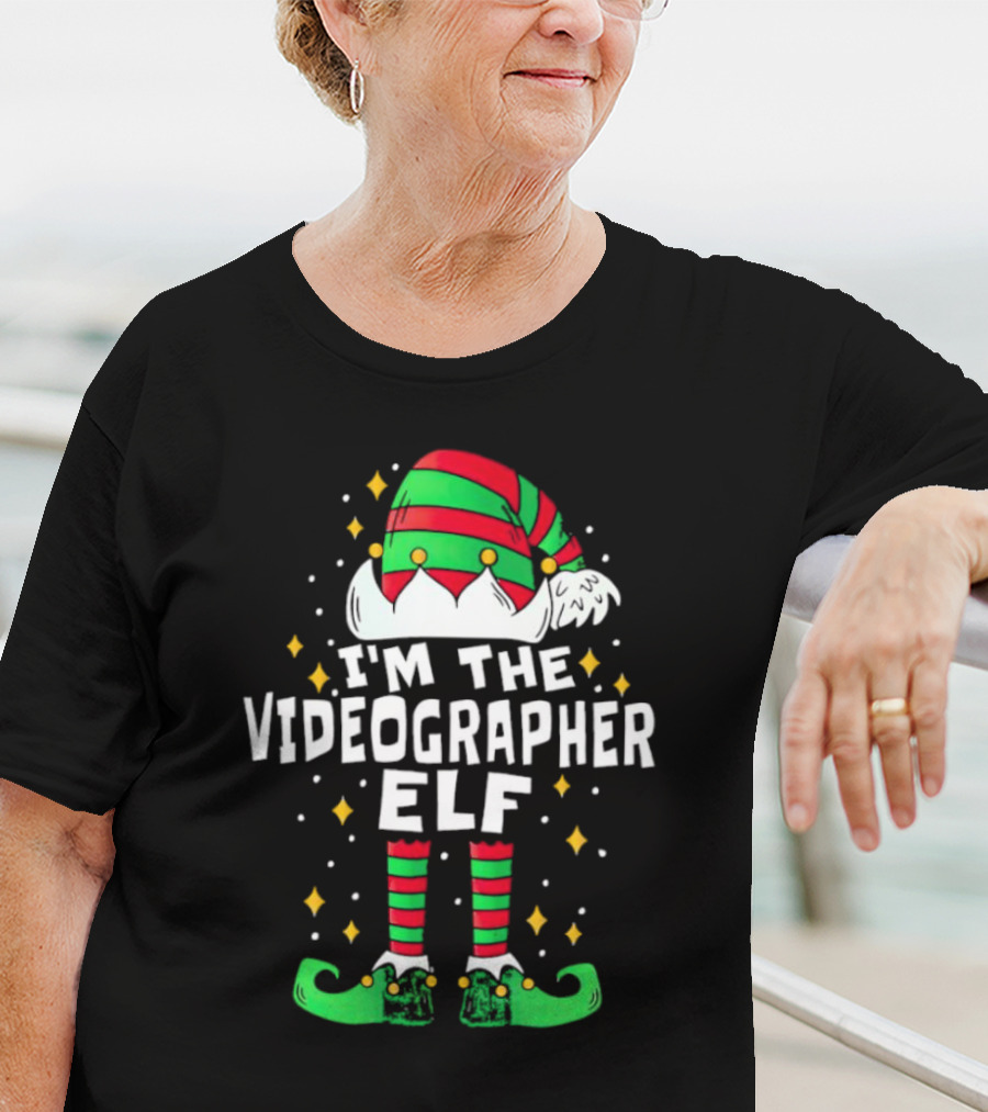 I'm The Videographer Elf Christmas Holiday Costume T-Shirt