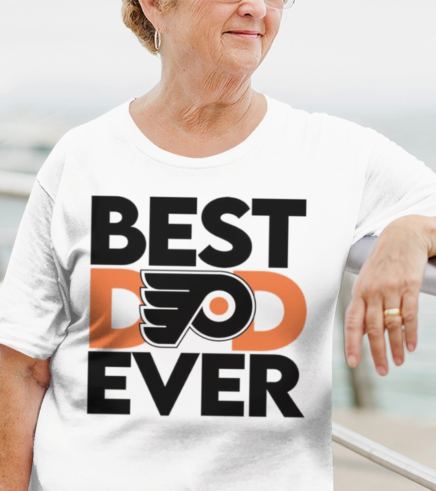 Philadelphia Flyers Logo Best Dad Ever NHL T-Shirt