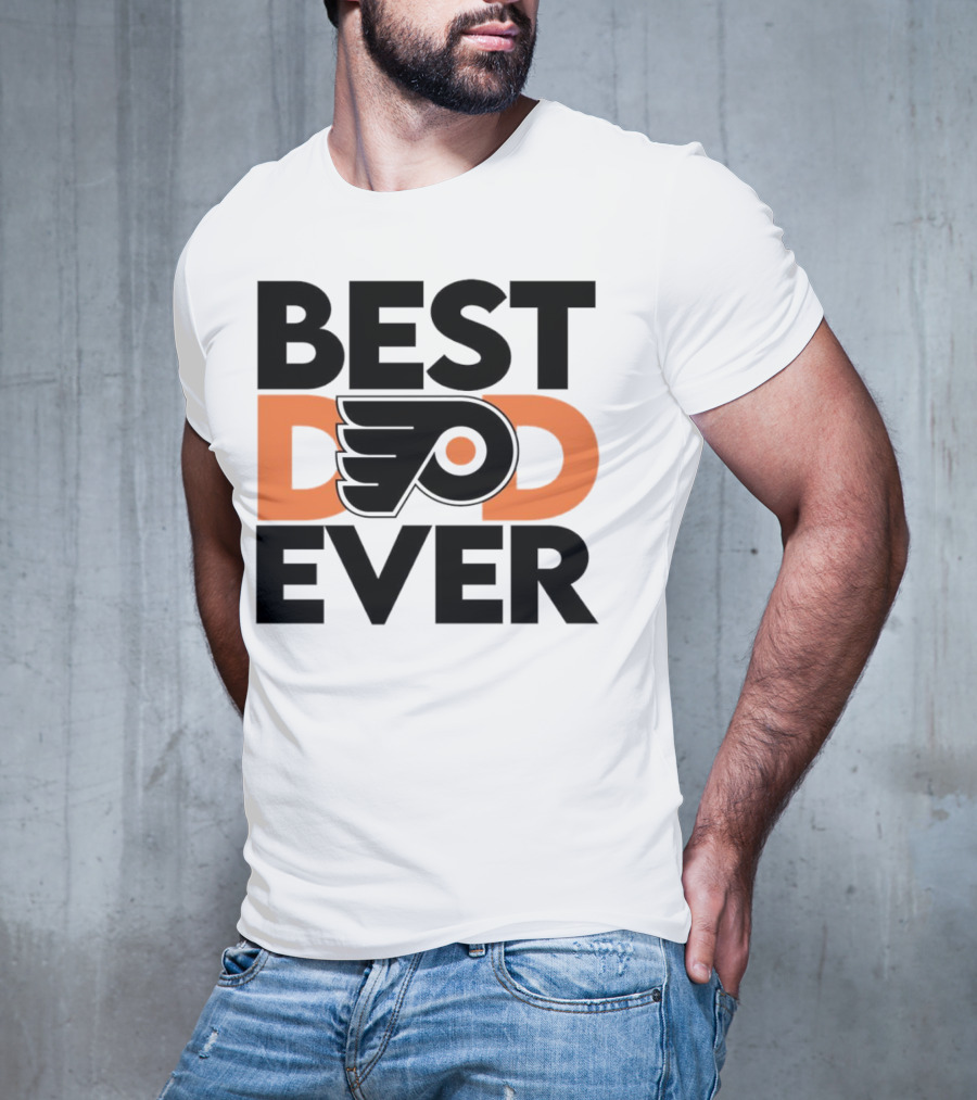 Philadelphia Flyers Logo Best Dad Ever NHL T-Shirt