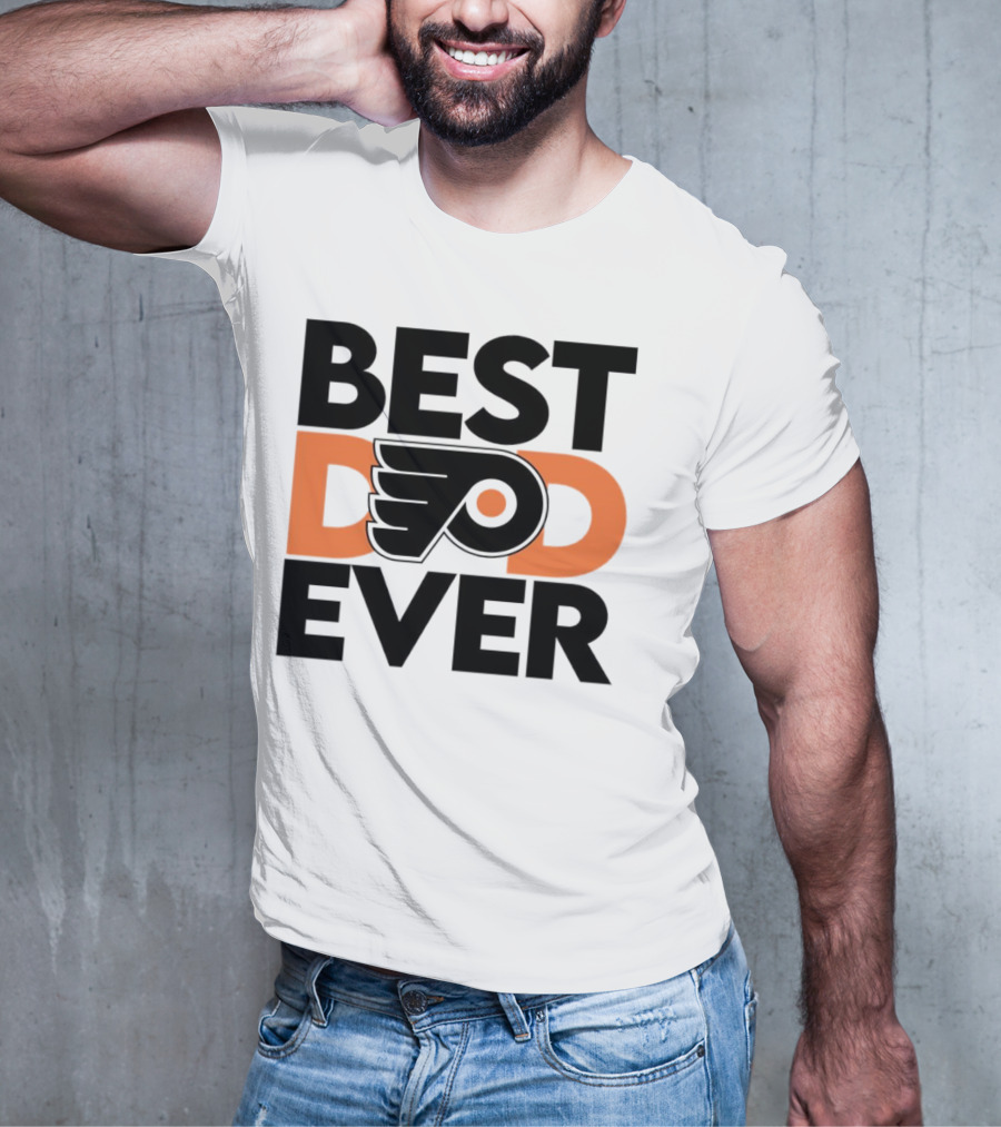 Philadelphia Flyers Logo Best Dad Ever NHL T-Shirt