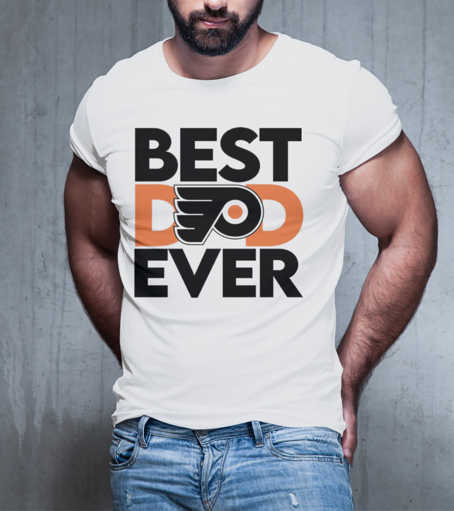 Philadelphia Flyers Logo Best Dad Ever NHL T-Shirt