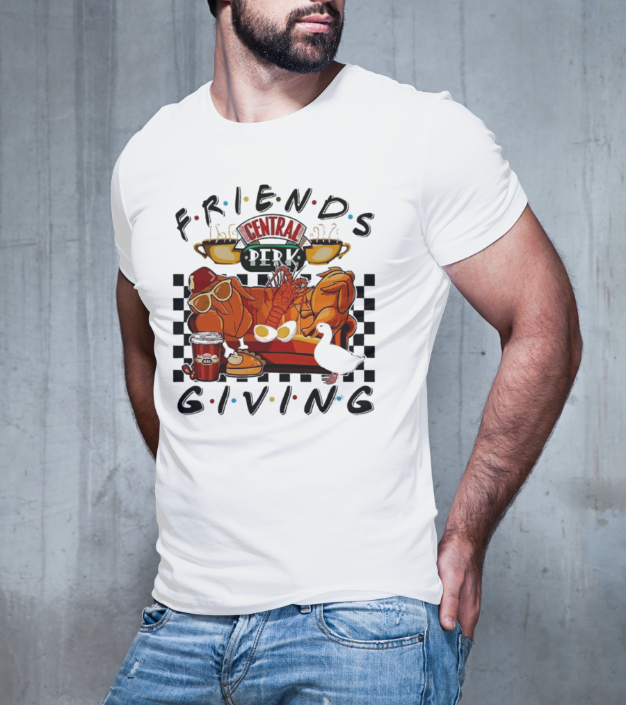 Friends Central Perk Thanksgiving Couch Scene T-Shirt