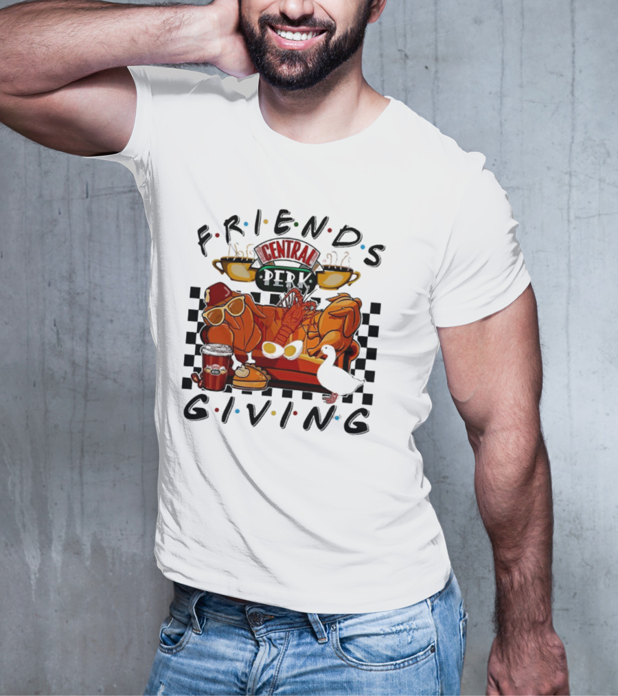 Friends Central Perk Thanksgiving Couch Scene T-Shirt