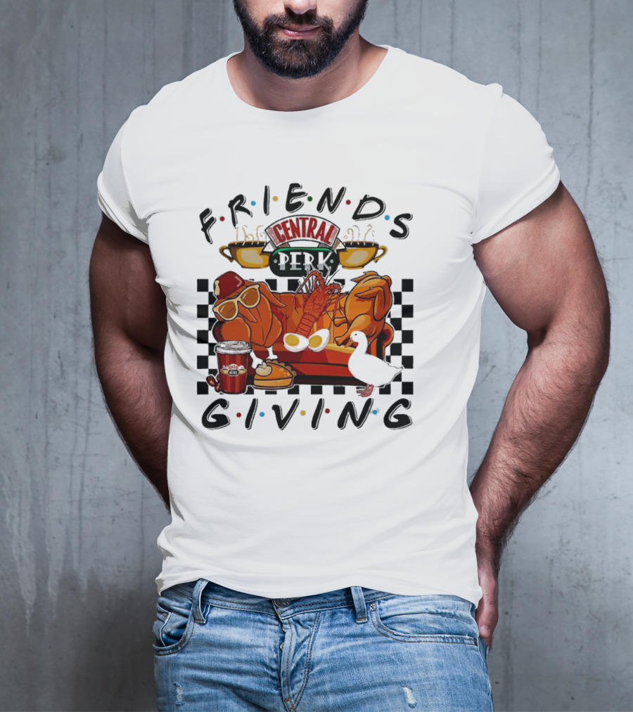 Friends Central Perk Thanksgiving Couch Scene T-Shirt