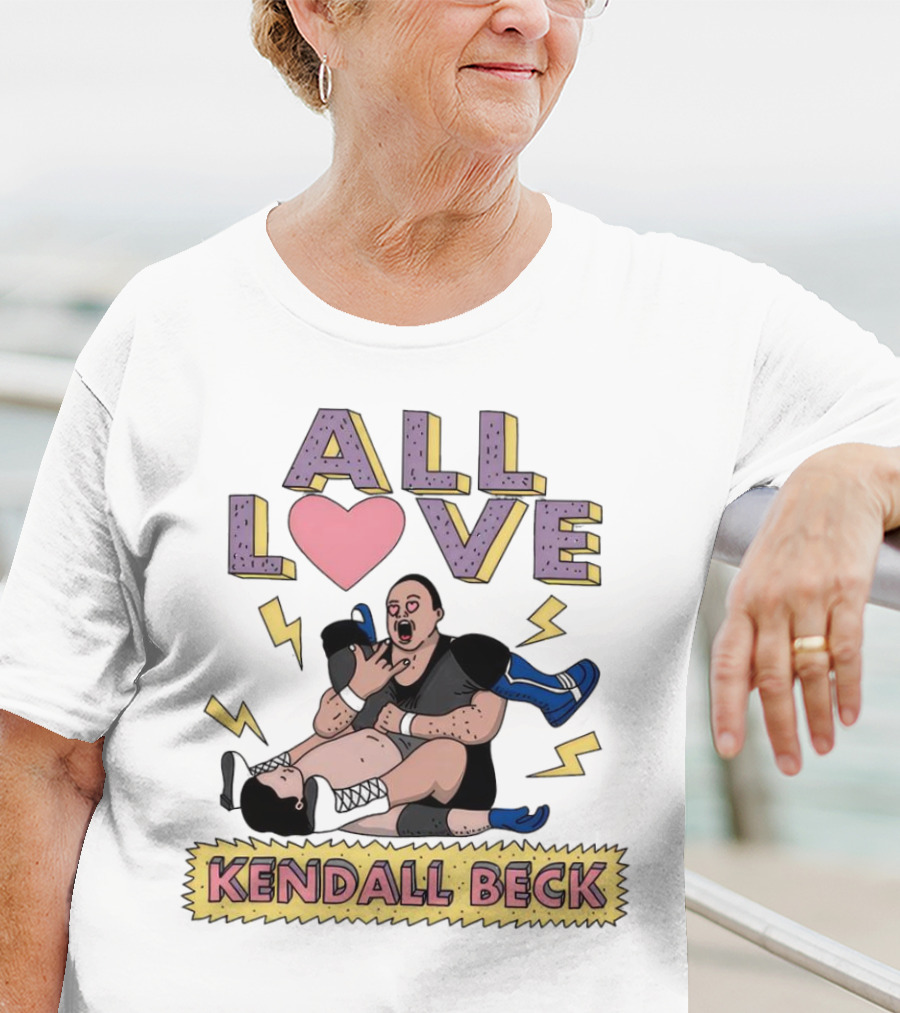 Kendall Beck All Love Wrestling 90s Iconic T-Shirt
