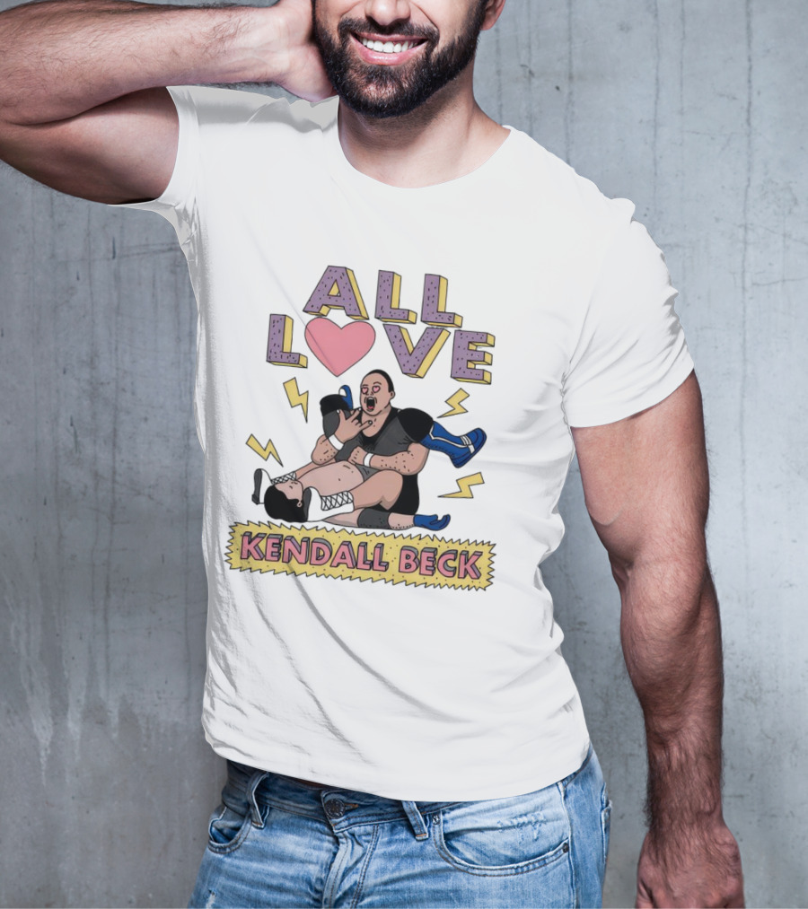 Kendall Beck All Love Wrestling 90s Iconic T-Shirt
