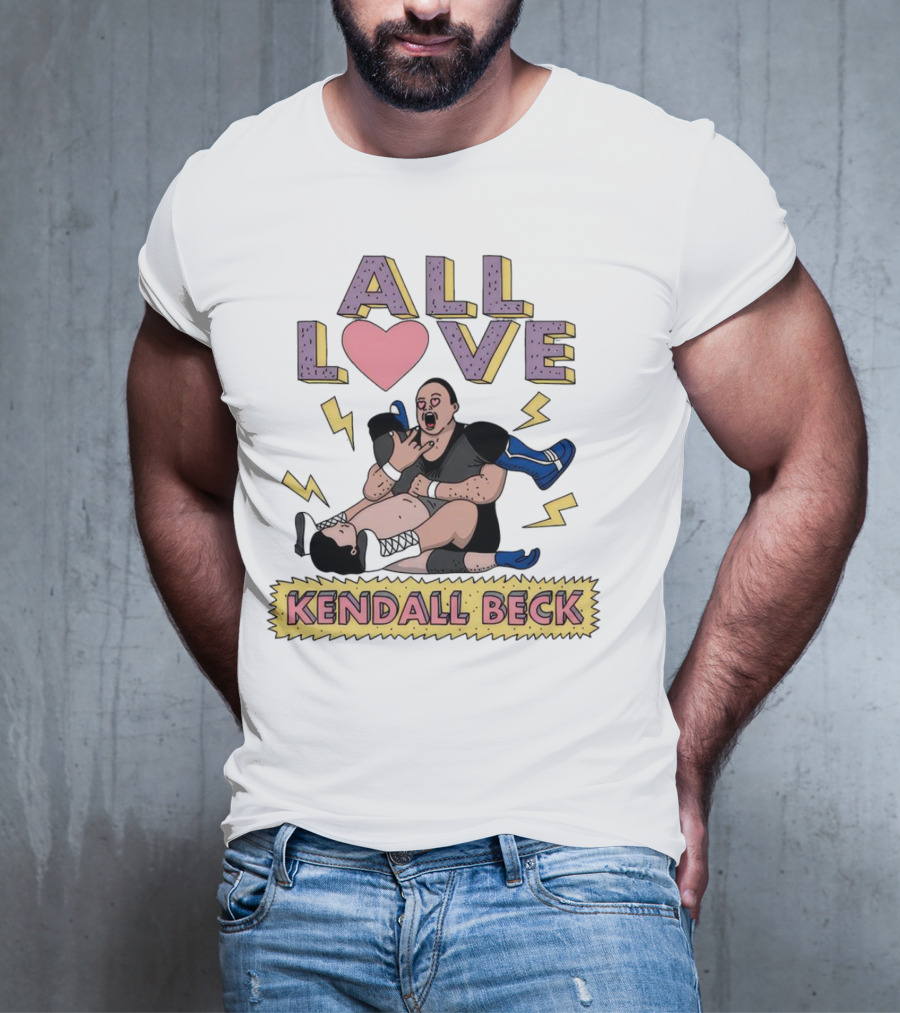 Kendall Beck All Love Wrestling 90s Iconic T-Shirt