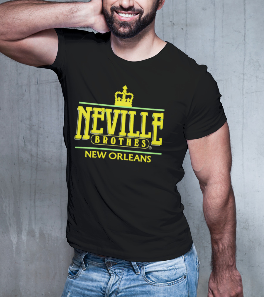 Neville Brothers Crown Logo New Orleans T-Shirt