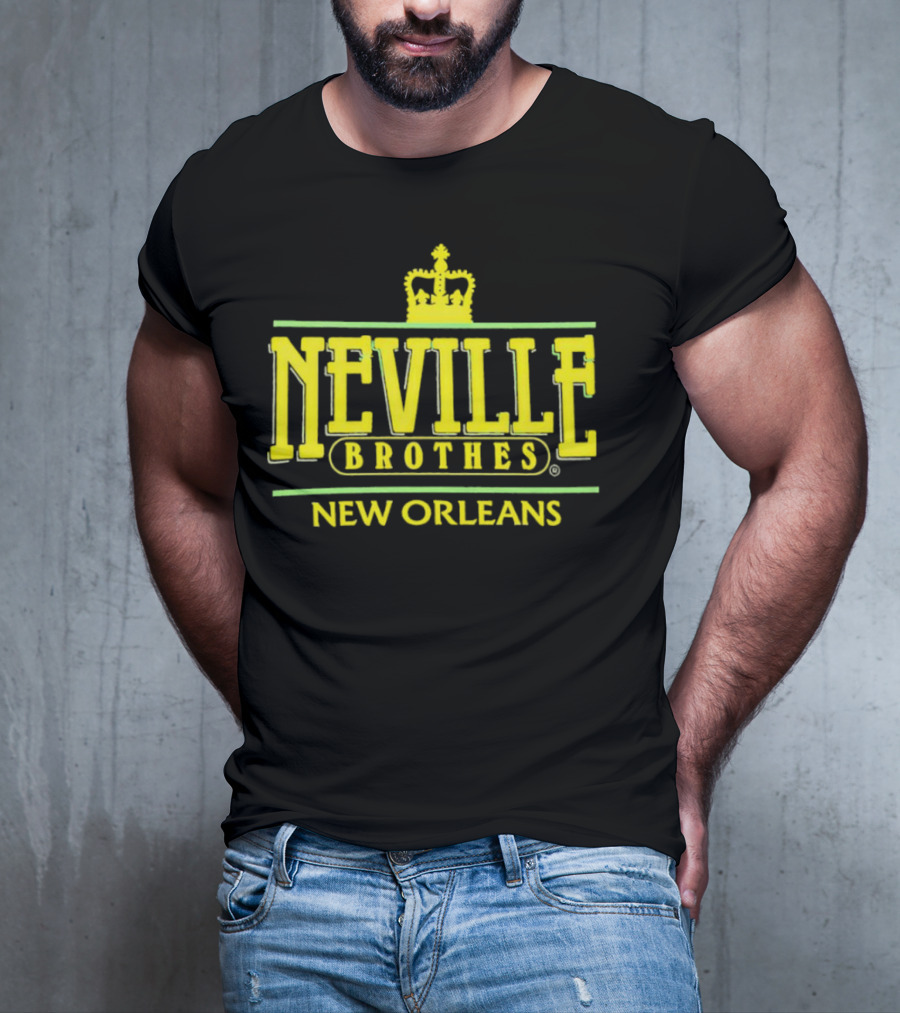 Neville Brothers Crown Logo New Orleans T-Shirt