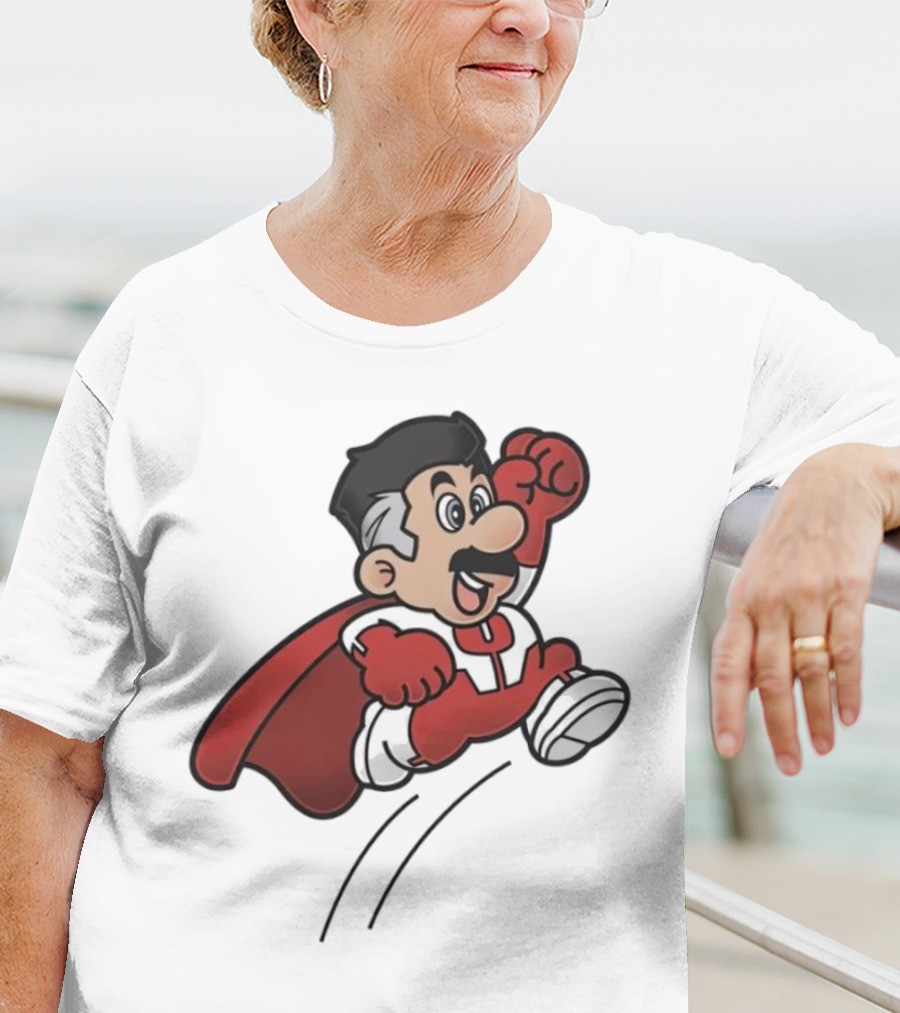 Omni Mario Superhero Jumping Manoeuver T-Shirt
