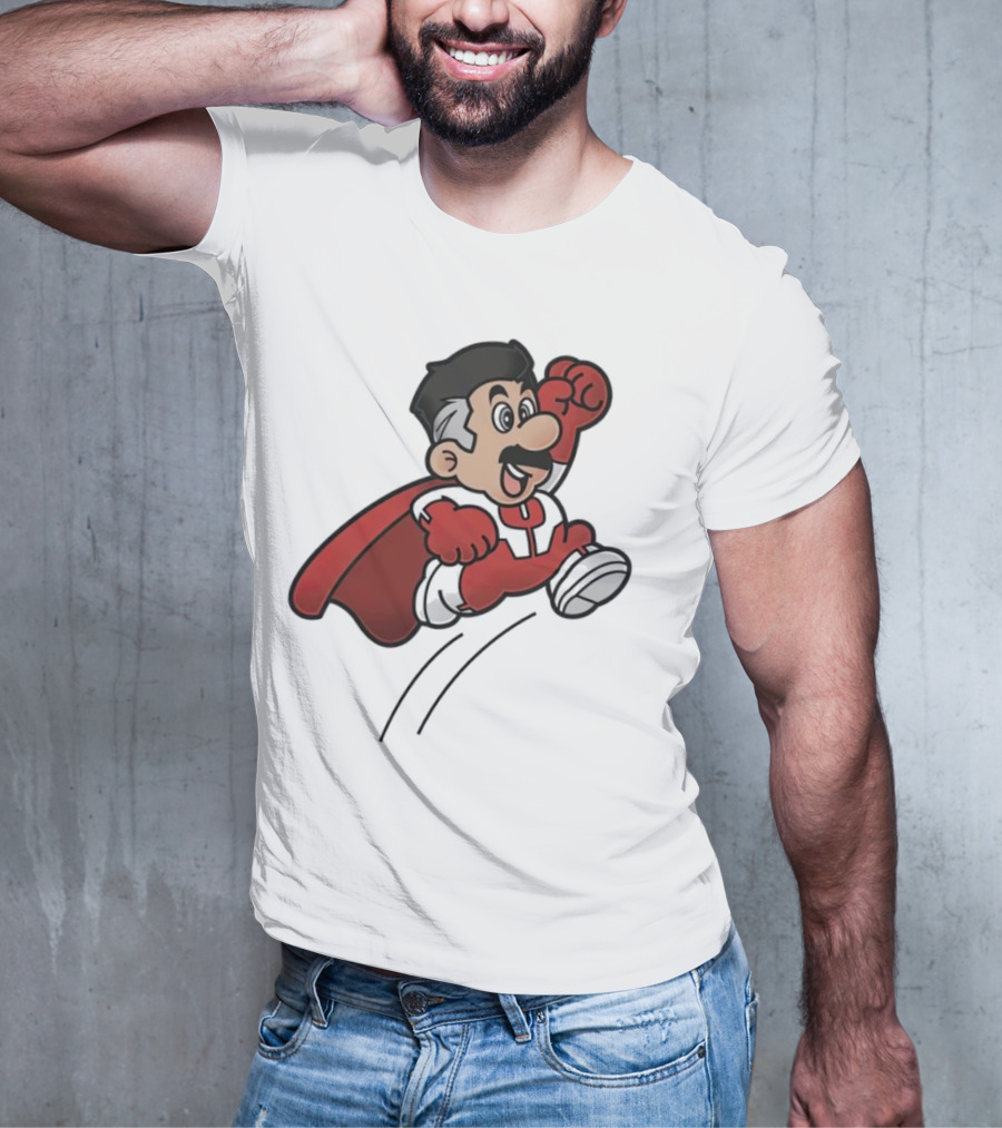 Omni Mario Superhero Jumping Manoeuver T-Shirt