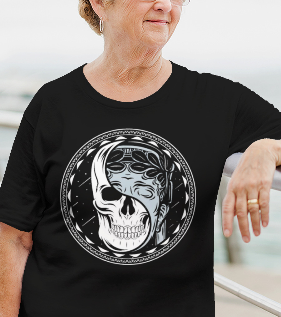 Skull Guardian Yin Yang Mask Fusion T-Shirt