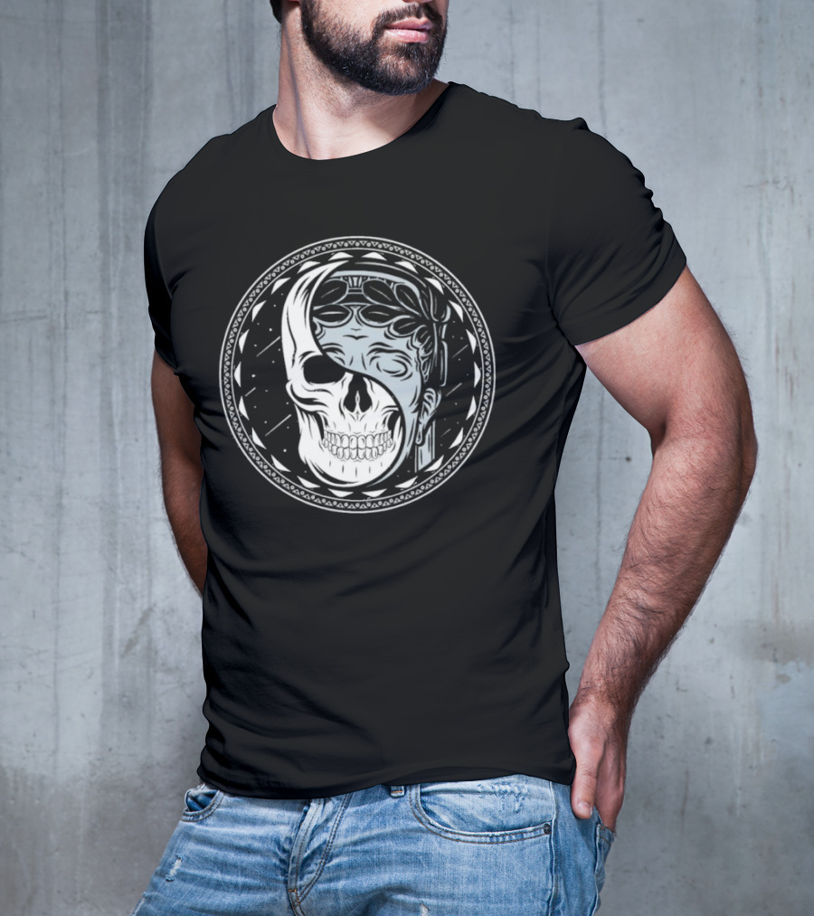 Skull Guardian Yin Yang Mask Fusion T-Shirt